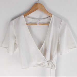 Cropped Wrap Top
